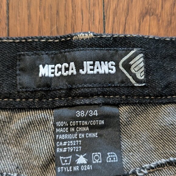 Y2K Baggy MECCA Denim Jeans - Size 38x34 - Picture 4 of 4
